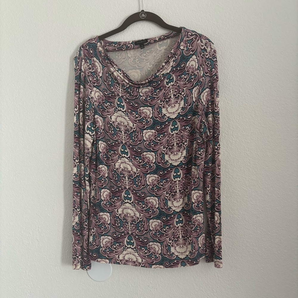 Talbots Women's Size Medium Multicolor Long Sleeve Top